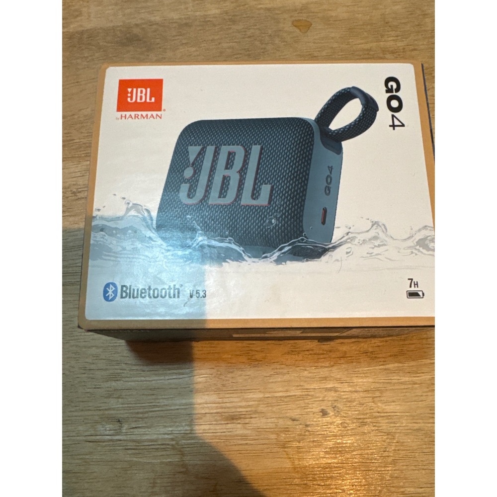 JBL GO 4 Portable Bluetooth Speaker Blue Waterproof IP67 JBLGO4BLUAM New